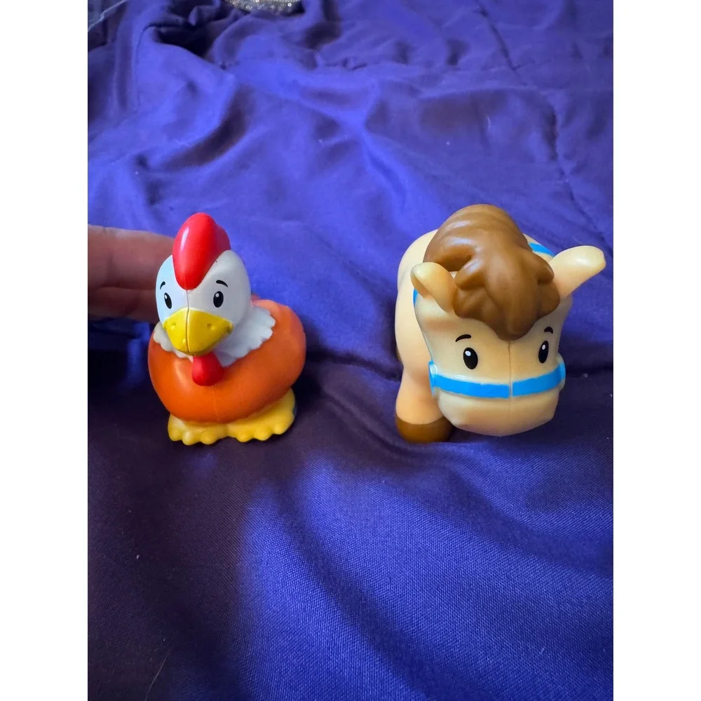 Fisher Price Little People Farm Animals Horse and Chicken Figures GFL21 Mattel